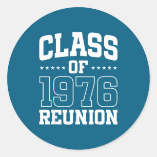 Class 1976 Reunion 50 Alumni Classic Round Sticker