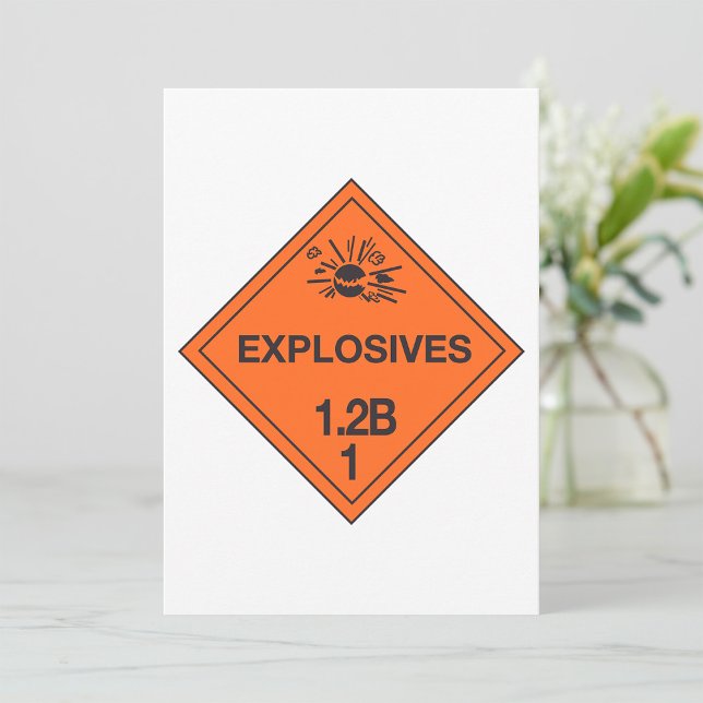 Class 1.1L Explosives Hazard Sign Invitation (Creator Uploaded)