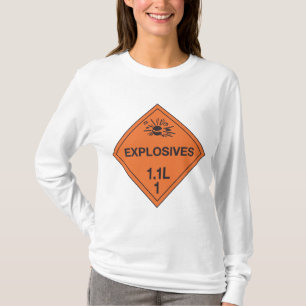 Class 1.1L Explosives Hazard Sign T-Shirt