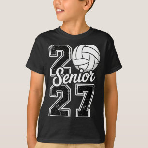 Class 2027 Volleyball Senior 2027 Illustration T-Shirt