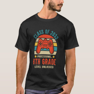Class 2032 6th Grade Level Unlocked Game Graduate T-Shirt