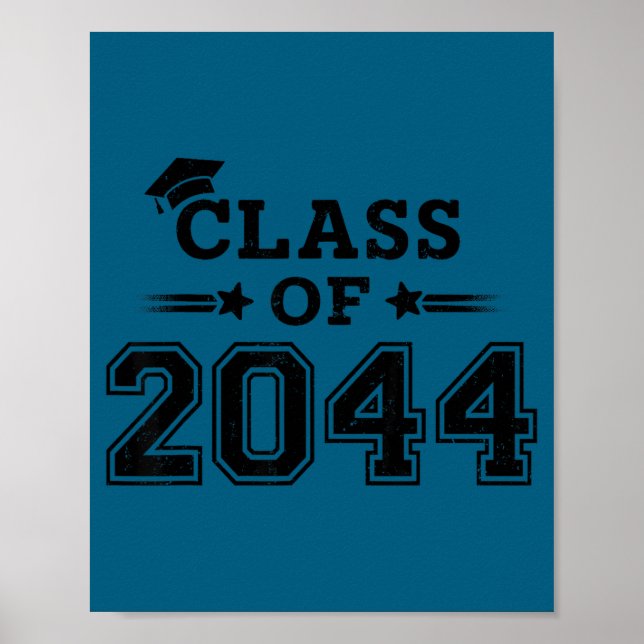 Class 2044 grow me first day school Illustration Poster (Front)