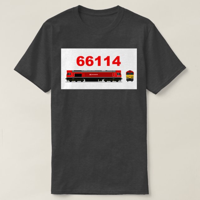 CLASS 66 114 LOCOMOTIVE 1 T-Shirt (Design Front)