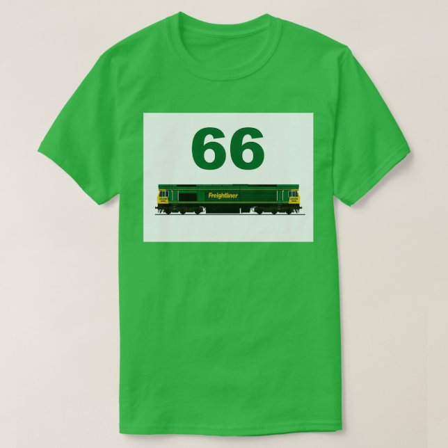 CLASS 66 FREIGHTLINER LOCOMOTIVE T-Shirt (Design Front)