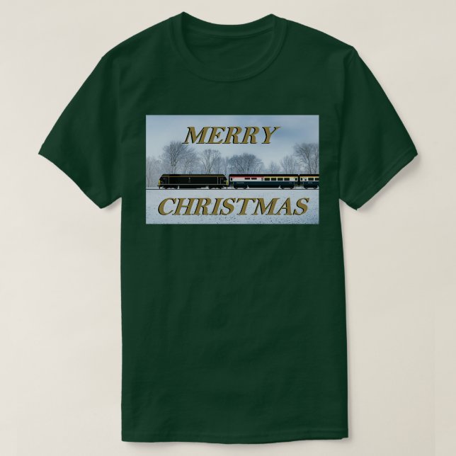 CLASS 67 LOCOMOTIVE CHRISTMAS CARD 1 T-Shirt (Design Front)