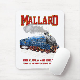 Class A4 Mallard - World Fastest Steam Locomotive Mouse Pad