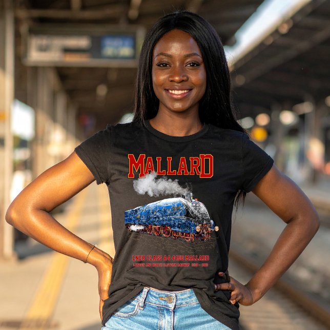 Class A4 Mallard - World Fastest Steam Locomotive T-Shirt (Class A4 Mallard - World Fastest Steam Locomotive. Womens Basic T-Shirt)