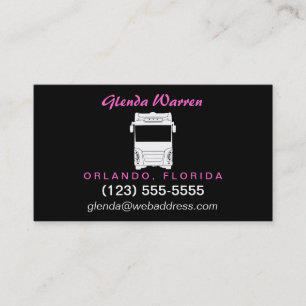 Class A Motorhome / Bus Silhouette Calling Card