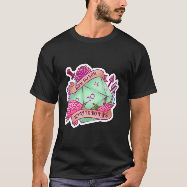 Class Alignment Dice Dungeon Role Playing Game Mas T-Shirt (Front)