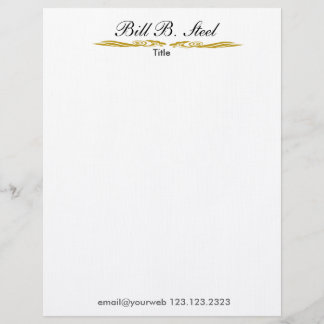 Class and Elegance in the Details  Charming MOtif Personalized Letterhead