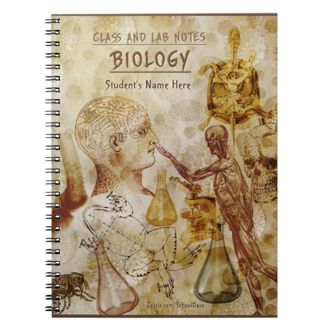 Class and Lab Notes - Biology (Personalised) Spiral Notebook (Front)