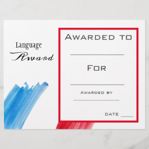 Class award French Language student