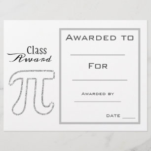 Class award Mathematics math student