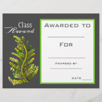 Class award science plant biology student
