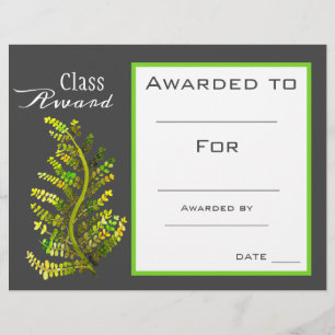 Class award science plant biology student