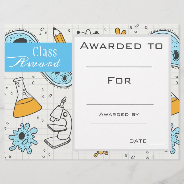 Class award science subject student (Front)