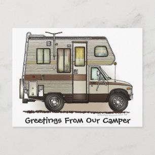 Class C Camper RV Post Cards