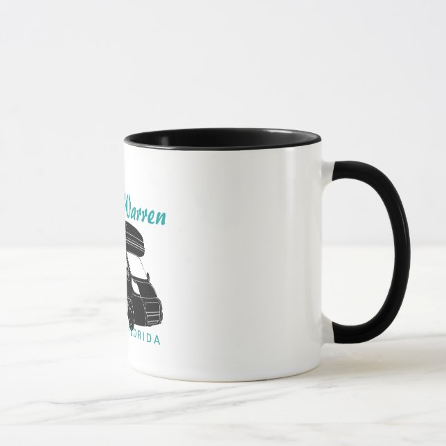 Class C Motorhome Silhouette Graphic Mug (Right)