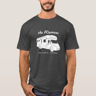 Class C Motorhome Silhouette Graphic T-Shirt