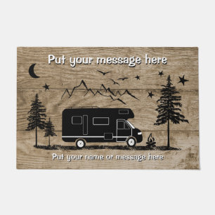 Class C RV Rustic Personalised design Doormat
