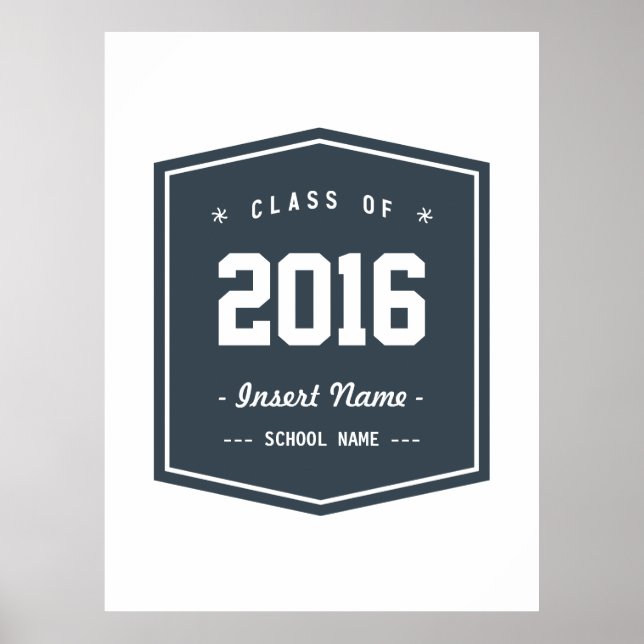 Class - Charcoal Vintage Poster (Front)