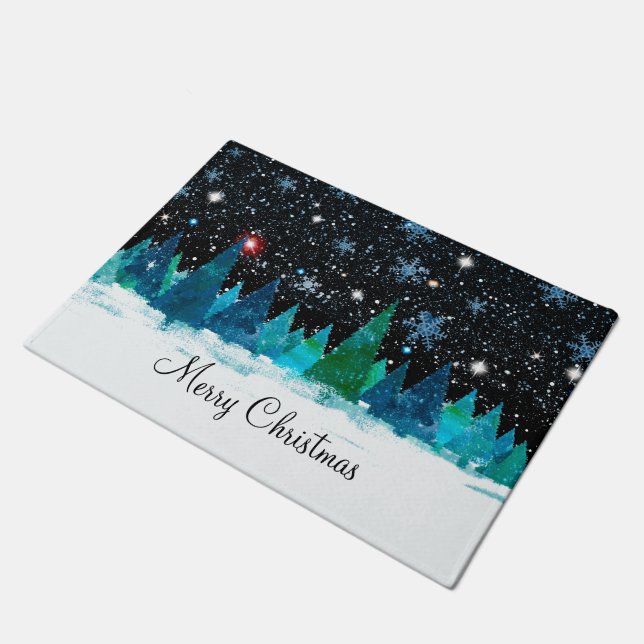 Class Christmas Home Seasonal Welcome Door Mats (Angled)