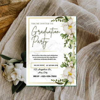 Class & Grace: A Graduation Celebration Invitation