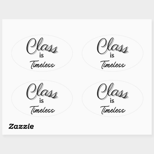 Class is Timeless Sticker (Sheet)