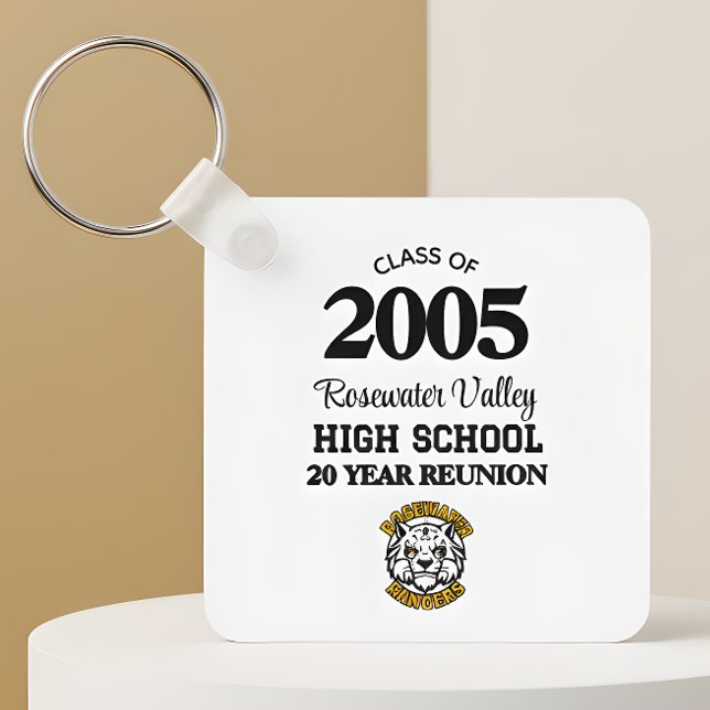 Class Mascot Class Reunion Keepsake Key Ring (Creator Uploaded)