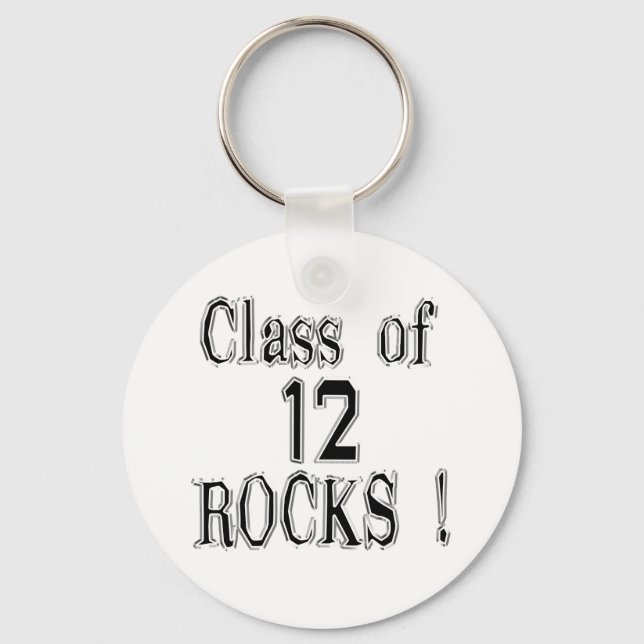 Class of '12 Rocks! Keychain (Front)