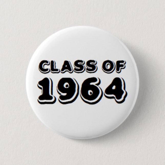 class of 1964 6 cm round badge (Front)