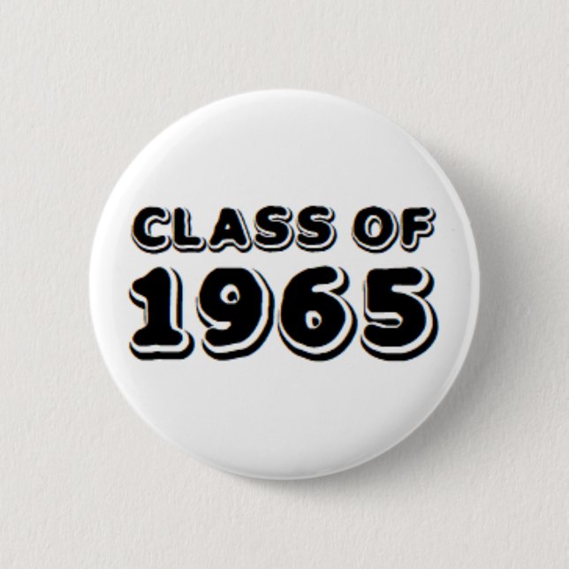 class of 1965 6 cm round badge (Front)