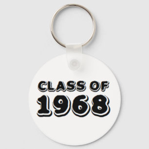 class of 1968 key ring