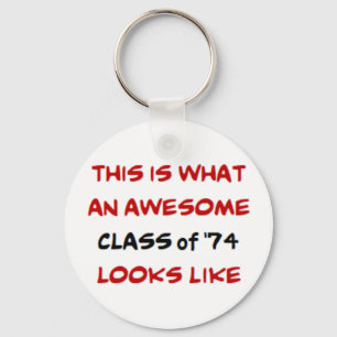 class of 1974, awesome key ring