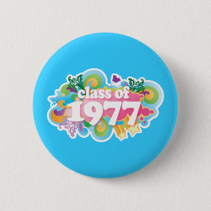Class of 1977 6 cm round badge