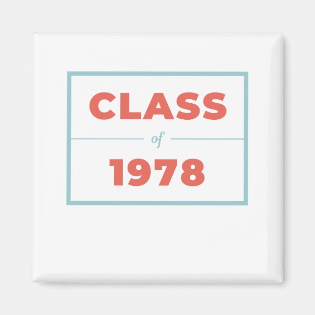 Class of 1978 magnet (Front)