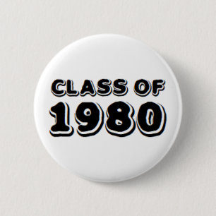 class of 1980 6 cm round badge