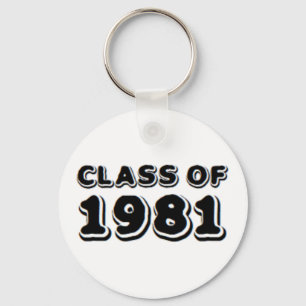 class of 1981 key ring