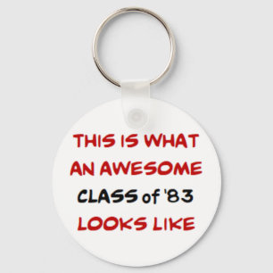class of 1983, awesome key ring