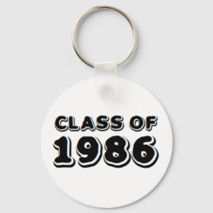 class of 1986 key ring