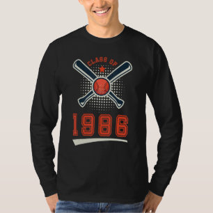 Class of 1986 School Graduation Baseball Player Sp T-Shirt