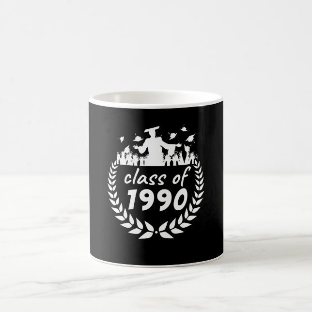 class of 1990 graduation or reunion design by coffee mug (Center)