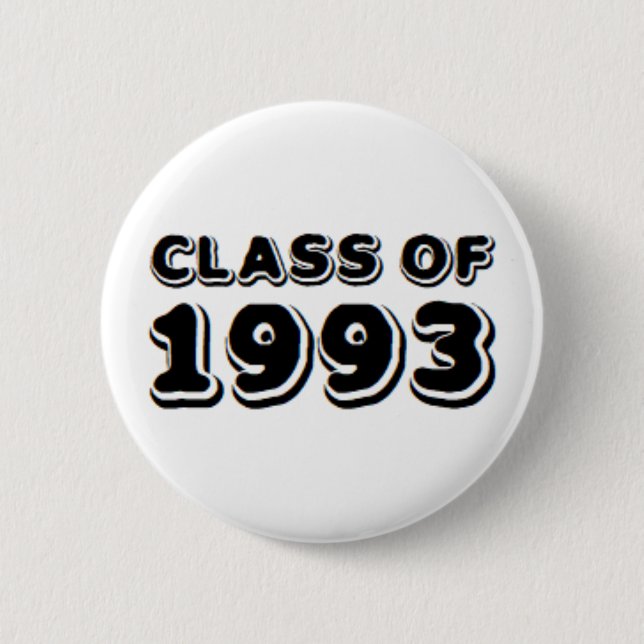 class of 1993 6 cm round badge (Front)