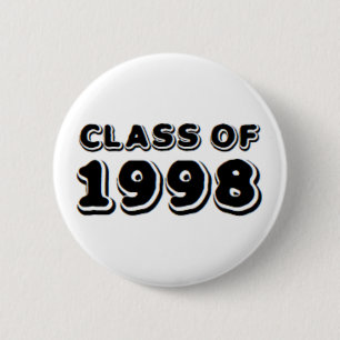 class of 1998  6 cm round badge