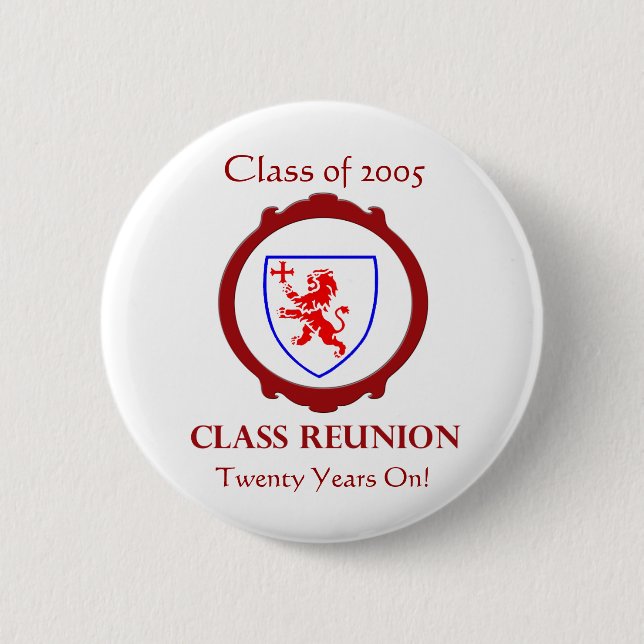 Class of 2005 Class Reunion Badge - Customizable (Front)