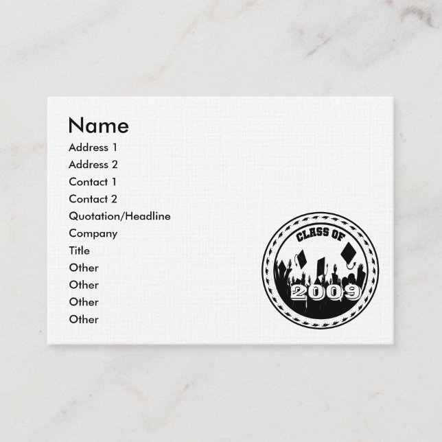 Class of 2009 2010 Senior Cards (Front)