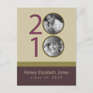 Class of 2010 Graduation Announcement Postcard