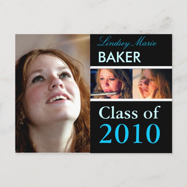 Class of 2010 Graduation Invitation Postcards (Front)
