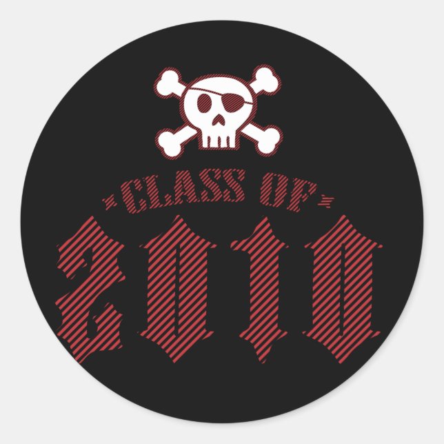 Class of 2010-Punky Pirate Sticker (Front)