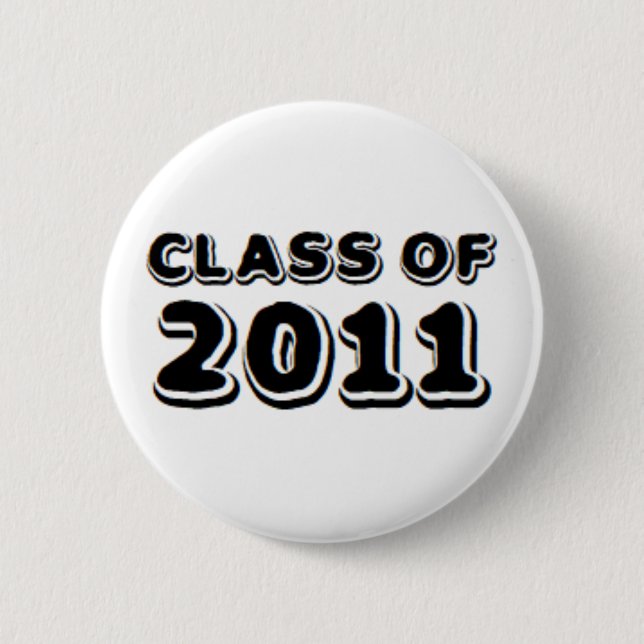 class of 2011 6 cm round badge (Front)